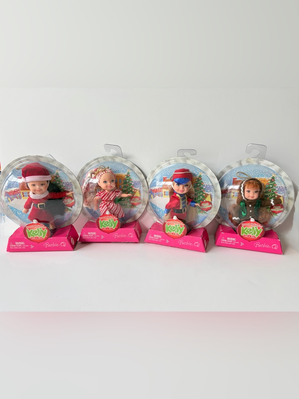 2007 Barbie Happy Holidays Kelly dolls - set of 4